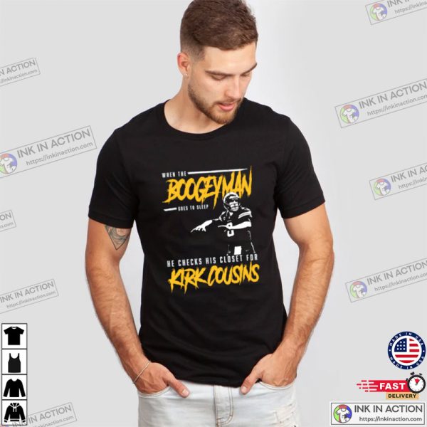 Kirk Cousins Boogeyman Minnesota Football Fan T-shirt