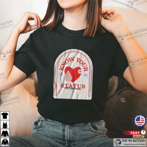 Know Your Status Support Tee, HIV Aids Awareness Month