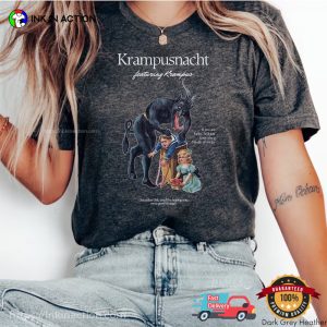 Krampusnacht featuring Krampus Folklore winter festival T Shirt 1