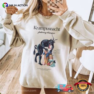 Krampusnacht featuring Krampus Folklore winter festival T Shirt 2