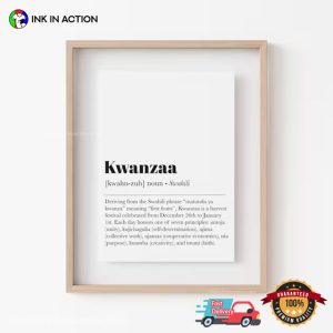 Kwanzaa Definition Print Poster 1