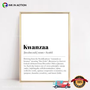 Kwanzaa Definition Print Poster 2