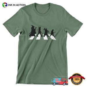 Lord Of The Rings Beatles Abbey Road Cover T-shirt