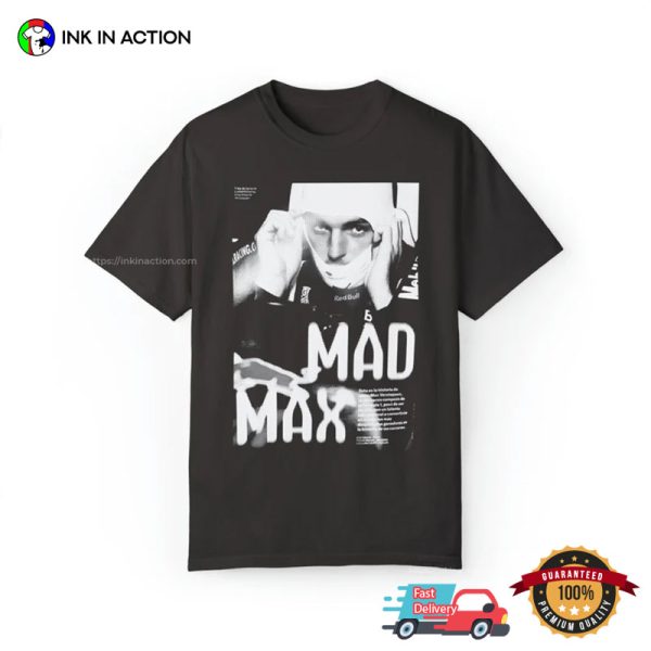 Mad Max Verstappen Belgian Gp F1 Vintage Style T-shirt