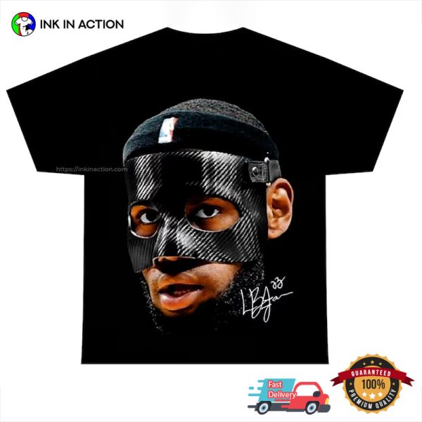 Mask Lebron James Signature Portrait T-shirt