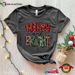 Merry Christmas And Bright Xmas Trees Decoration T-shirt