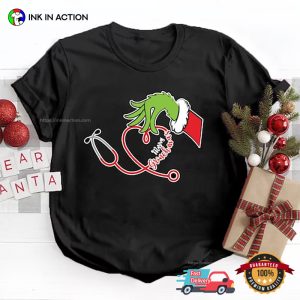 Merry Grinchmas Nursemas the grinch shirt 2