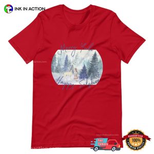 Merry Yule & Happy Solstice winter festival Comfort Colors Tee 2