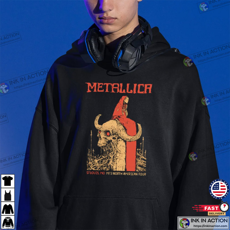 Stream Metallica M72 World Tour St. Louis 2023 Poster Shirt by goduckoo