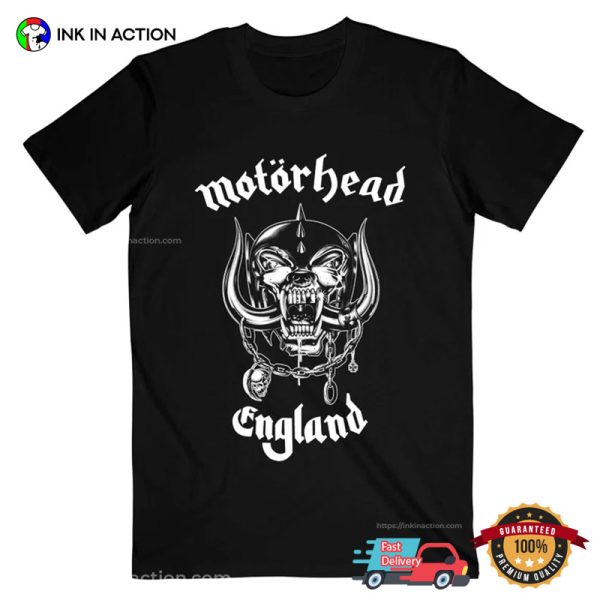 Motorhead England Moster Skull Racing T-Shirt