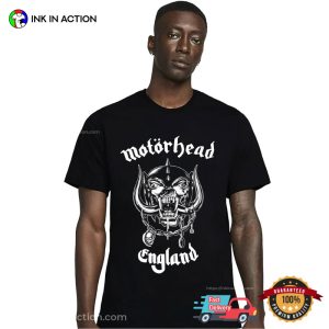 Motorhead England Moster Skull Racing T Shirt