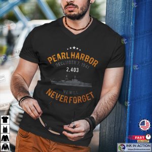 pearl harbor ww2 1941 Battleship War Remembrance T-Shirt