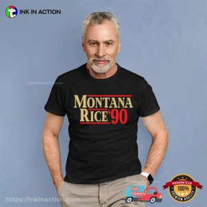 New Montana Rice 90 49er Super Bowl T-Shirt
