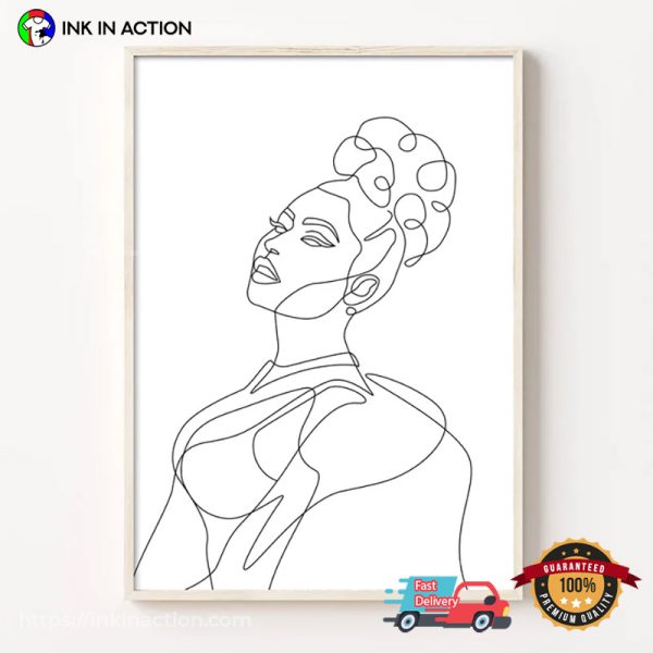 Nicki Minaj Line Art Print, Nicki Minaj Poster