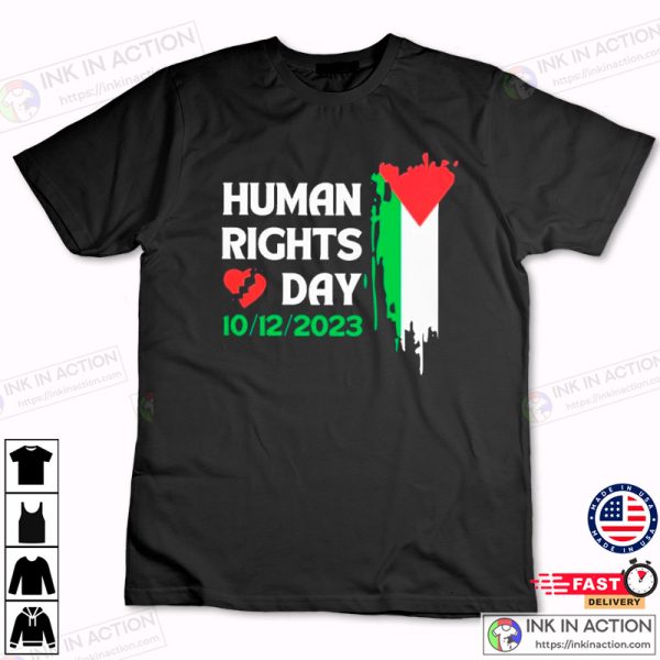 Official Human Rights Day Palestinian Flag Shirt
