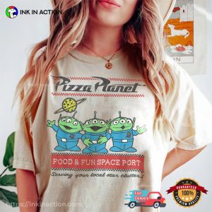 pizza planet Food & Fun Space Port Vintage Comfort Colors Tee