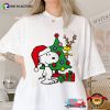 Peanuts Snoopy And Woodstock Christmas Tree Charlie Brown Cartoon Shirt