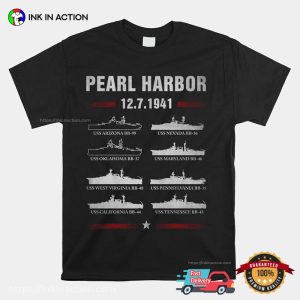 Pearl Harbor Battleship Memorial Day T Shirt 4