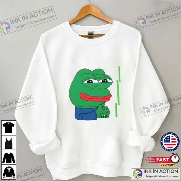 Pepe Frog Pepe Meme Coin Crypto Hodl Meme T-shirt