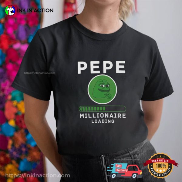 Pepe Millionaire Loading Crypto Meme Classic T-Shirt