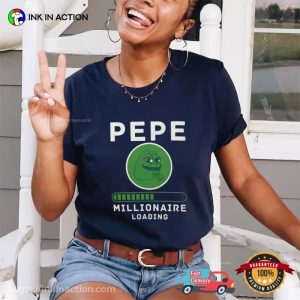 Pepe Millionaire Loading Crypto Meme Classic T Shirt 4