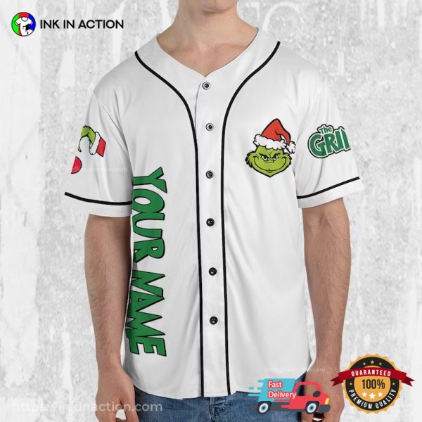 Personalize The Grinch Feeling Extra Grincy Today Baseball Jersey