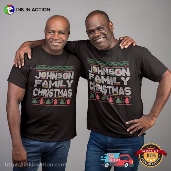 Personalized Family Name African Christmas Family T-shirt