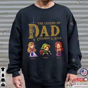 Personalized The Legend Of Dad Zelda And Children T Shirt 1