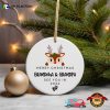 Promoted To Grandparents Christmas Ornament, Pregnancy Announcement Unique Christmas Decorations
