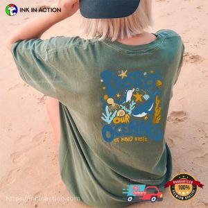 Protect Our Oceans Be Kind Vibes Comfort Colors Tee