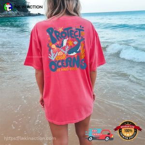 Protect Our Oceans Be Kind Vibes Comfort Colors Tee 3