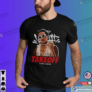 RIP TAKEOFF Rest In Peace Dates T Shirt 2