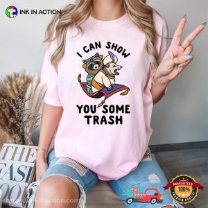 Raccoon I Can Show You Some Trash racoon vs possum Pet Lover Comfort Colors Shirt 2