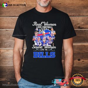 Real Women Love Football Smart Women Love The Buffalo Bills Shirt 2