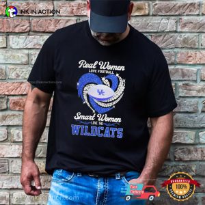 Real Women Love Football Smart Women Love The Wildcats T Shirt 2