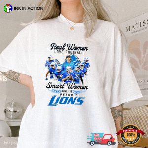 Real Women Love Football smart Women Love The Detroit Lions Shirt 3