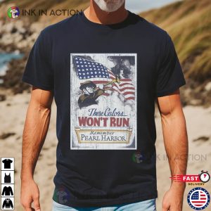 Remember pearl harbor ww2 Retro Poster T Shirt 1