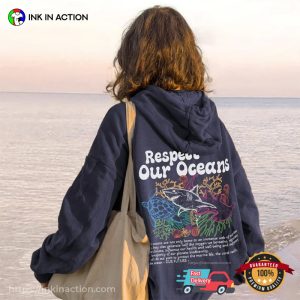 Respect Our Oceans Rescue Ocean Marine Animals T Shirt 2