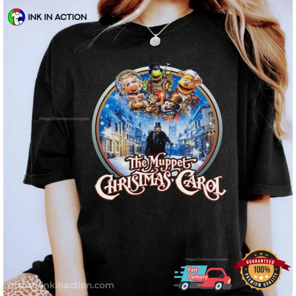 Retro 90s The Muppets Christmas Carol T-shirt