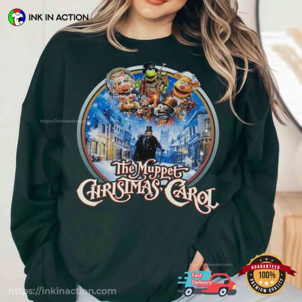 Retro 90s The Muppets Christmas Carol T-shirt