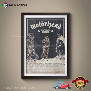 Retro Motorhead Ace of Spades Tour 90s Poster