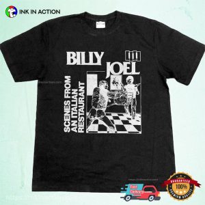 Retro billy joel Show Restaurant Music Tee 3