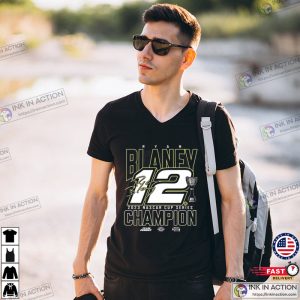 Ryan Blaney 12 Team Penske NASCAR Champion T Shirt 3