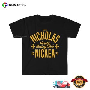 Saint Nicholas Heretic Boxing Club T Shirt, st nick day 4