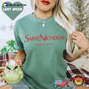 Saint Nicholas North Pole Comfort Colors Tee 4
