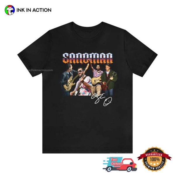 Sandman Adam Sandler 90s Guitar T-Shirt