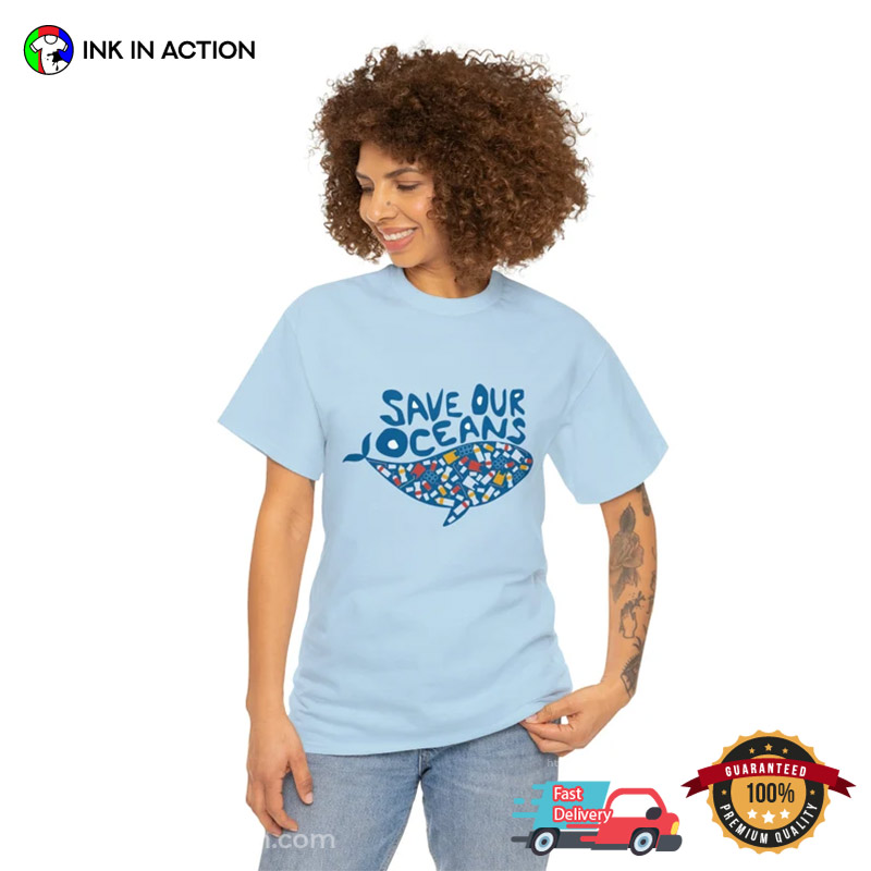 Save Our Oceans Whale, Proctect Marine Enviroment T-shirt