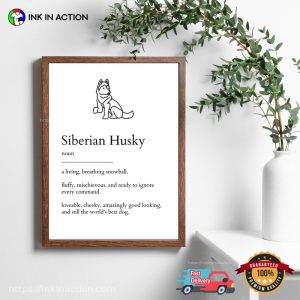 Siberian Husky Noun Poster