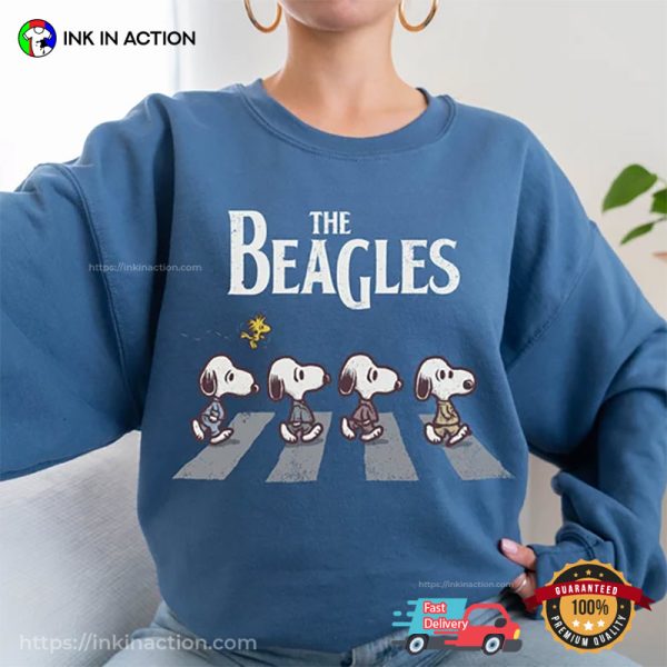 Snoopy The Beagles Abbey Road Inspired Shirt