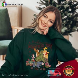 The Most Wonderful Time Of The Year, winnie the pooh christmas Shirt 3